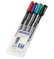 Folienschreiber wasserfest, mittel M, 4 Farben
