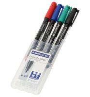 Folienschreiber wasserfest, mittel M, 4 Farben