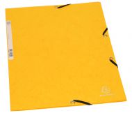 Kartonmappen A4 mit Gummizug, Gelb