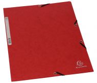 Kartonmappe mit Gummizug, Rot