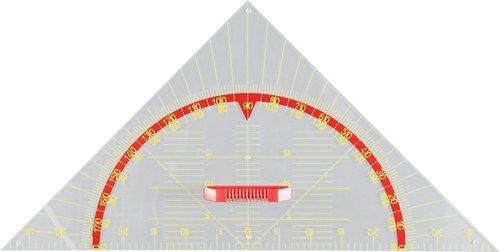Wandtafel - Geodreieck, 2 x 25cm