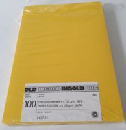 A4 Tonzeichenpapier gelb, 100 Blatt