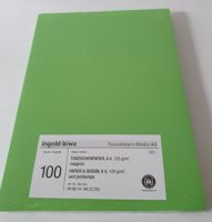 A4 Tonzeichenpapier maigrün, 100 Blatt