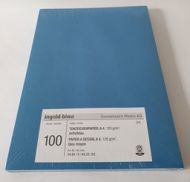 A4 Tonzeichenpapier mittelblau, 100 Blatt