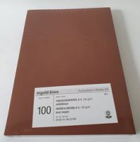 A4 Tonzeichenpapier mittelbraun, 100 Blatt