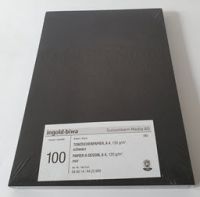 A3 Tonzeichenpapier schwarz, 100 Blatt